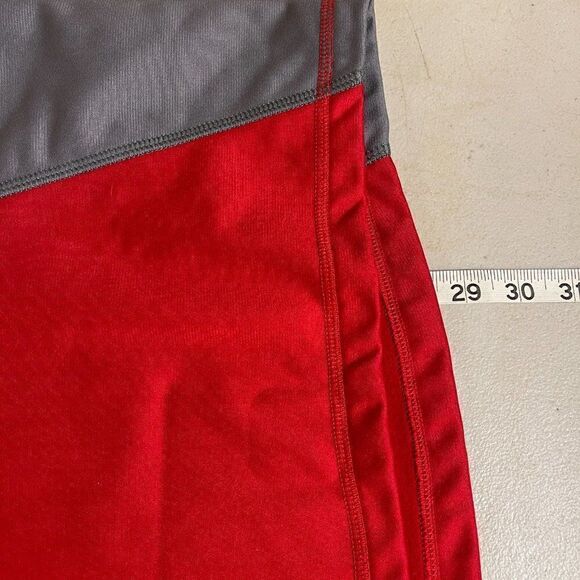 North Face Red Partial Zip Red Gray Pull Over - Picture 9 of 9